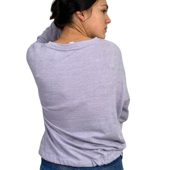 Three Dots Purple Oversized Soft Sweater - Picture 5 of 7